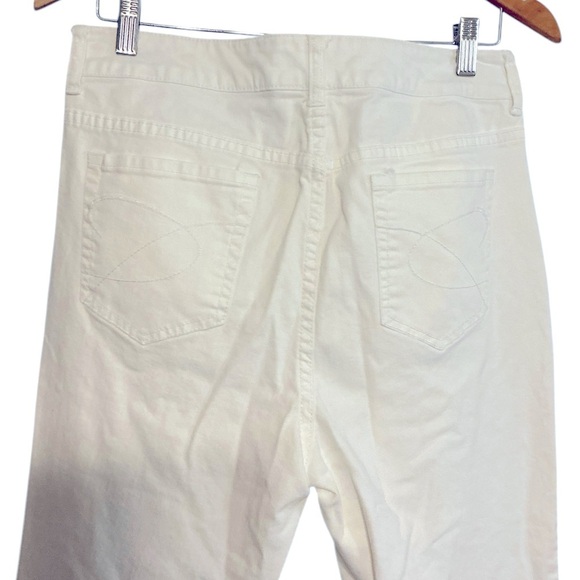 Chico’s white platinum jeans‎ Cream Straight-Leg size 12 - Picture 5 of 6